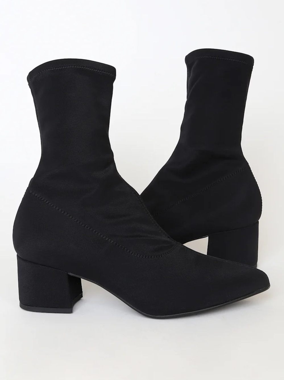 Vagabond Black Stretch Sock Ankle Boots